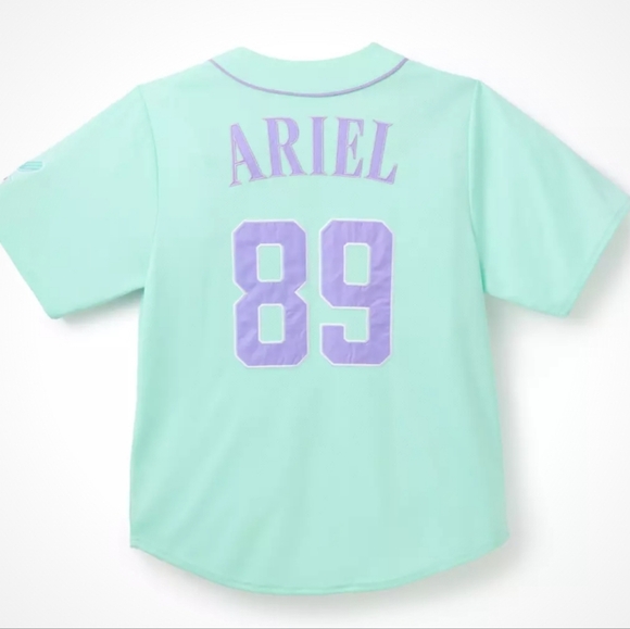 NWT Ariel Baseball Jersey Shirt 2025 Walt Disney World WDW Little Mermaid XL - Picture 4 of 12